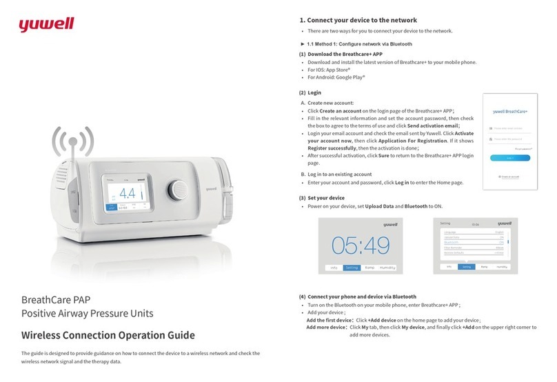 Yuwell BreathCare PAP Wireless Connection Guide