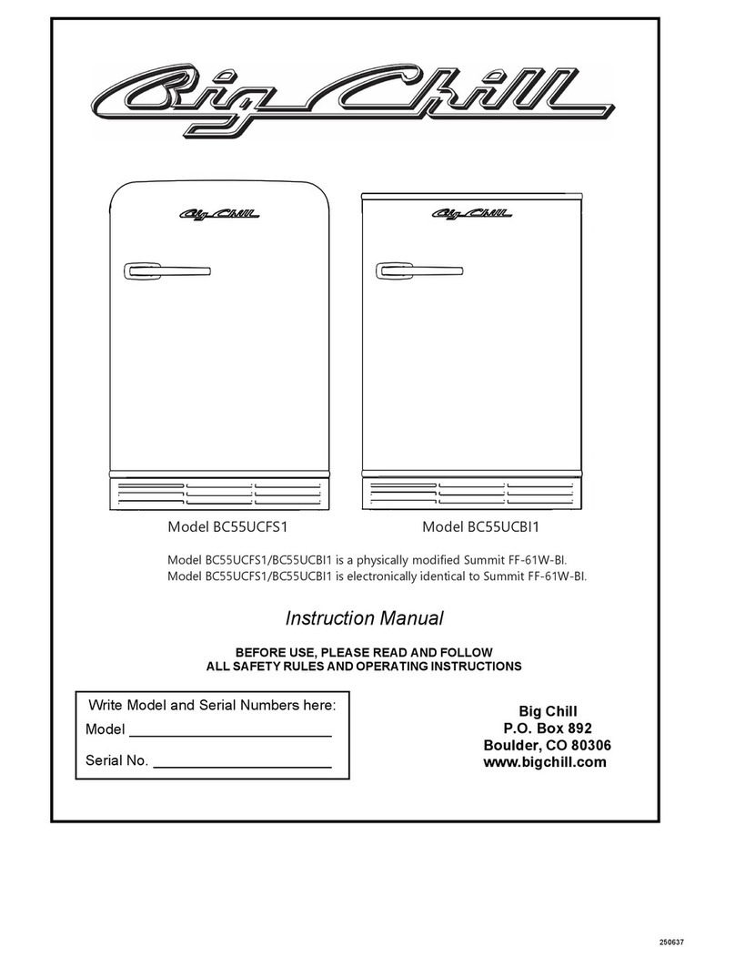 Big Chill BC55UCFS1 instruction manual