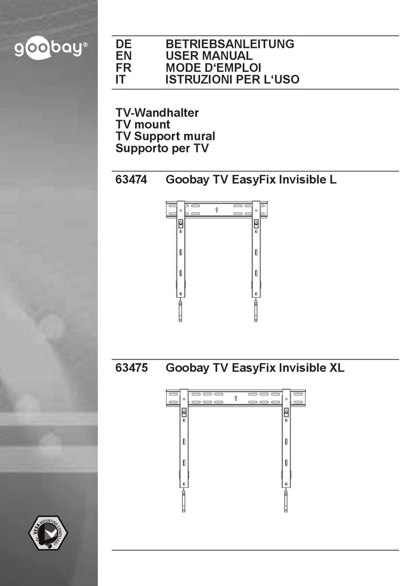 Goobay TV EasyFix Invisible XL User manual