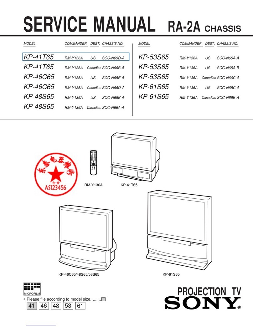 Sony KP-46C65 User manual Sony KP-46C65 User manual