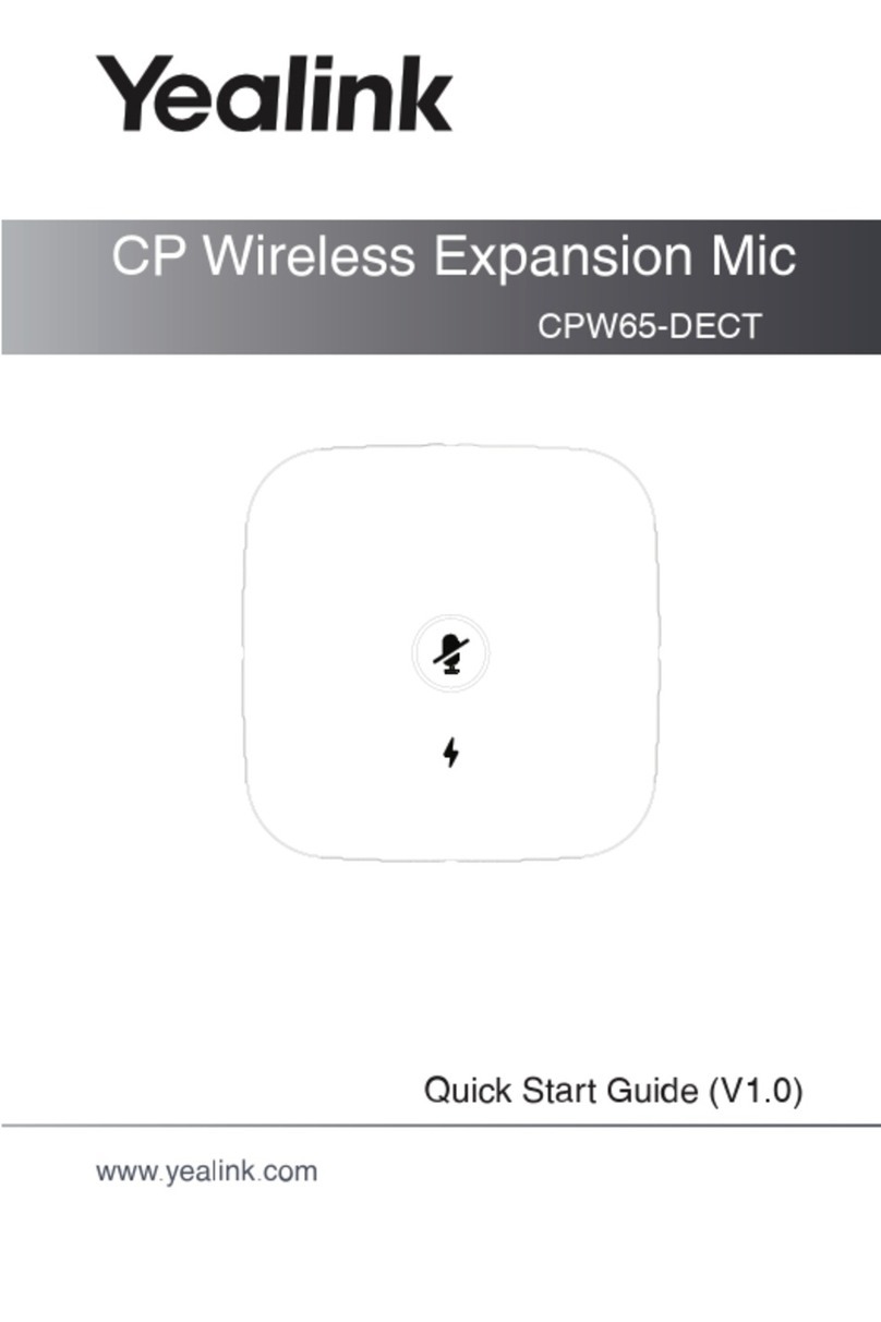 Yealink CPW65-DECT quick start guide