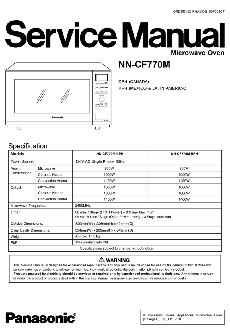 Panasonic NN-CF770M CPH User manual Panasonic NN-CF770M CPH User manual
