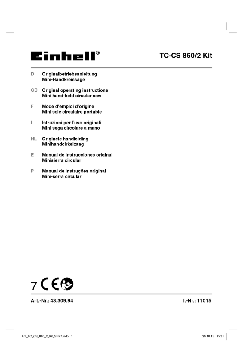 EINHELL TC-CS 860/2 Kit User manual
