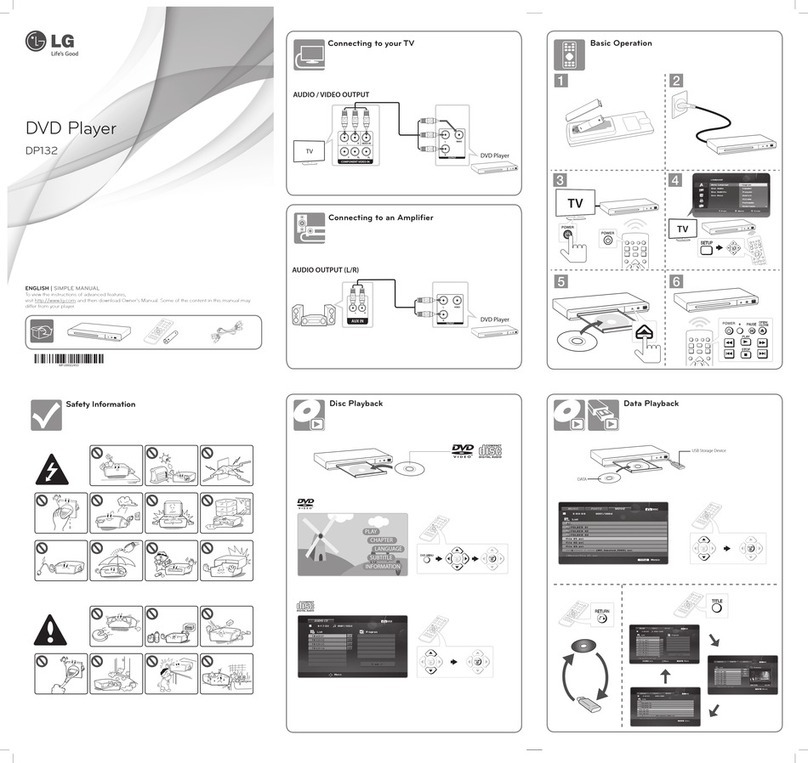 LG DP132 instructions