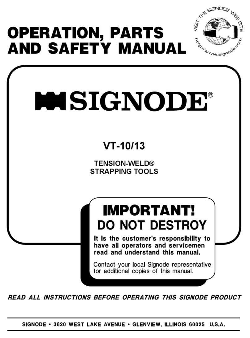 Signode VT-10 Instruction Manual