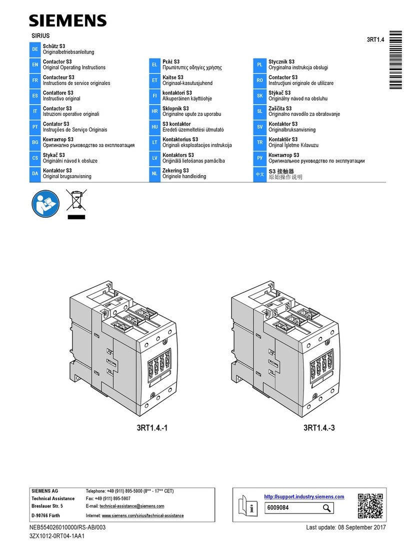 Siemens SIRIUS 3RT1.4.-1 User manual