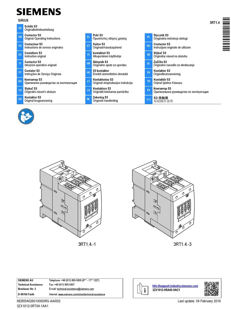 Siemens SIRIUS 3RT1.4 User manual