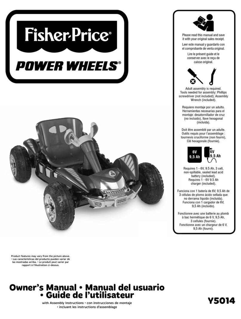 Fisher-Price POWER WHEELS Y5014 owner's manual Fisher-Price POWER WHEELS Y5014 owner's manual