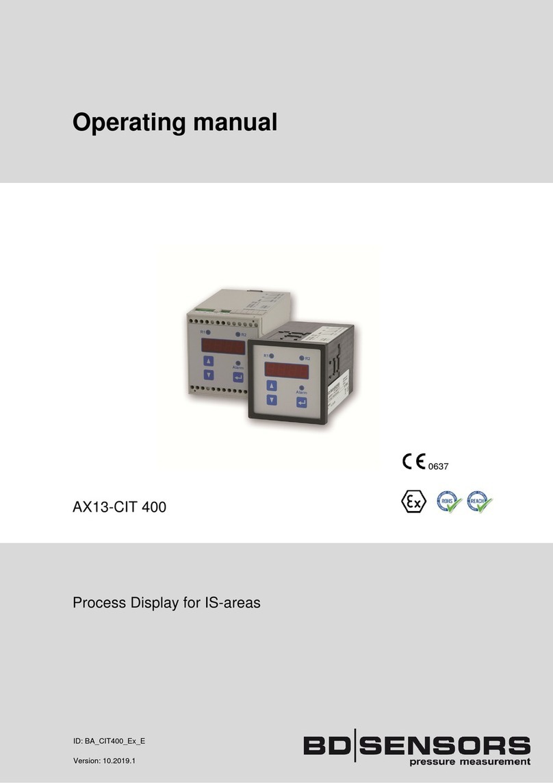 BD Sensors AX13-CIT 400 User manual
