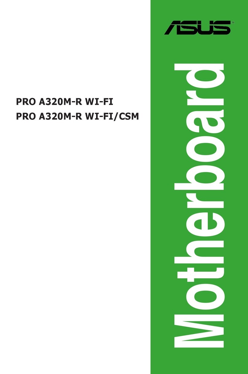 Asus PRO A320M-R WI-FI User manual