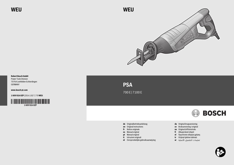 Bosch PSA 700 E User manual