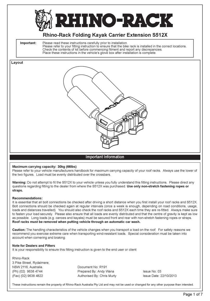 Rhino-Rack S512X manual