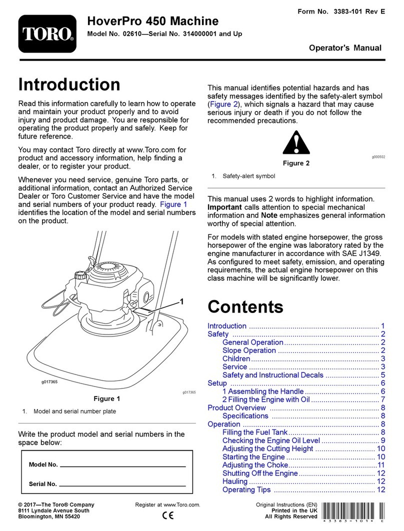 Toro 02610 User manual