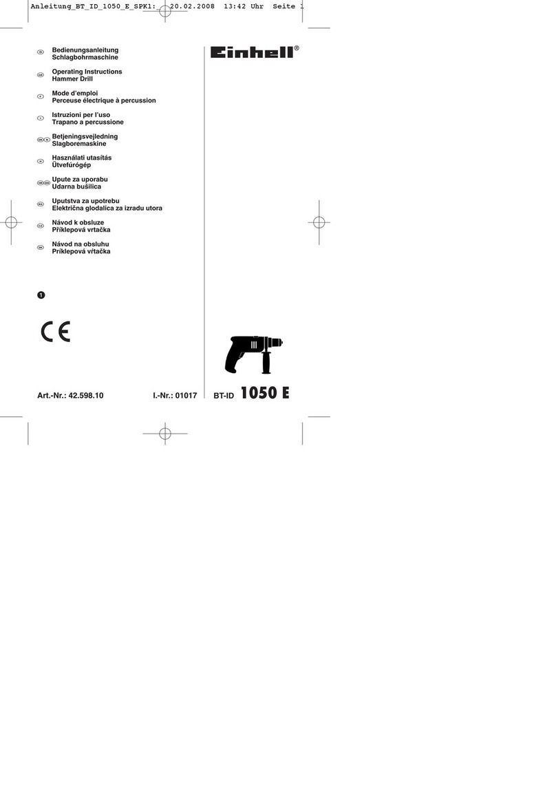 EINHELL BT-ID 1050 E operating instructions