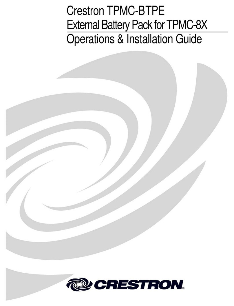 Crestron TPMC-BTPE How to use