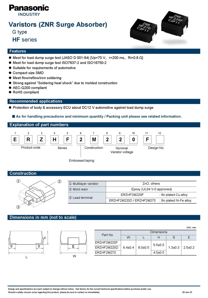 Panasonic HF Series User manual Panasonic HF Series User manual