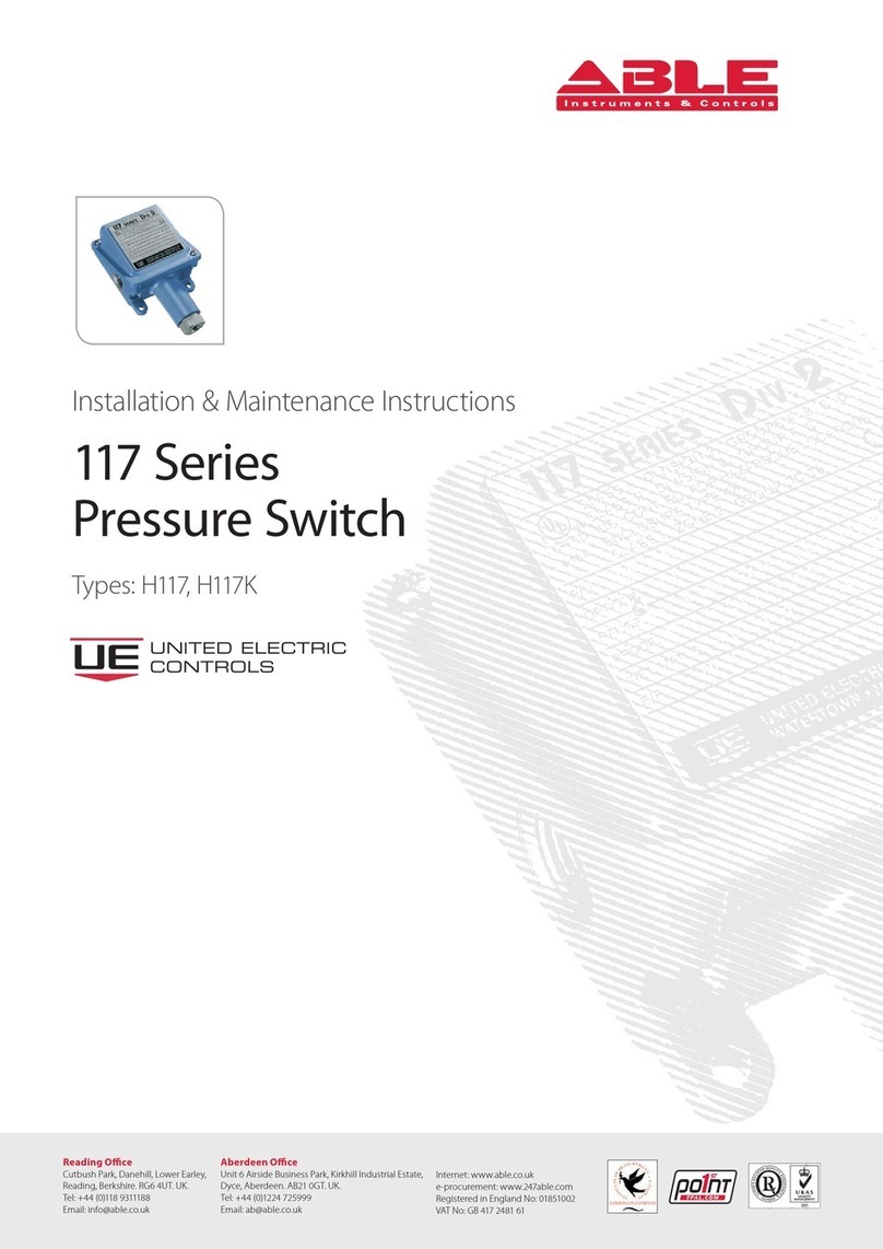 ABLE 117 Series Installation and operating instructions