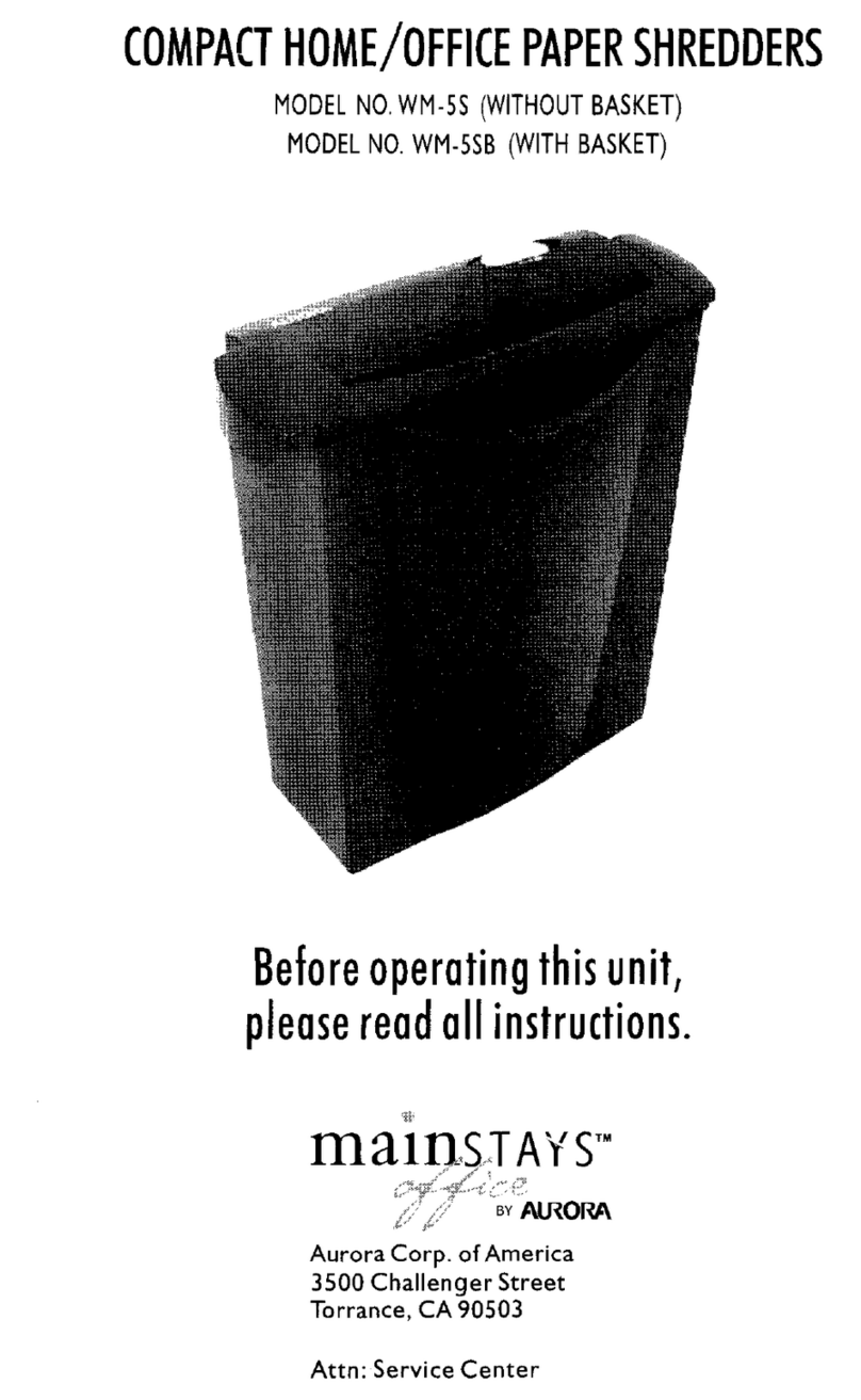 Aurora Mainstays WM-5S User manual