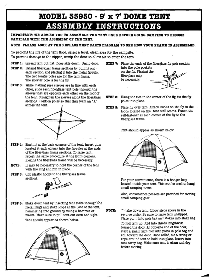 Ozark Trail 35950 Assembly instructions