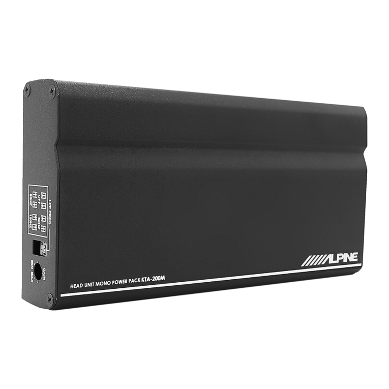 Alpine KTA-200M User manual