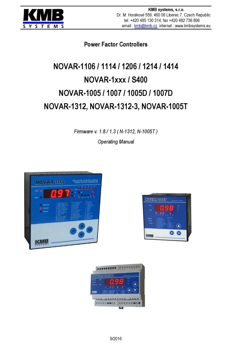 KMB NOVAR-1 S400 Series operating manual