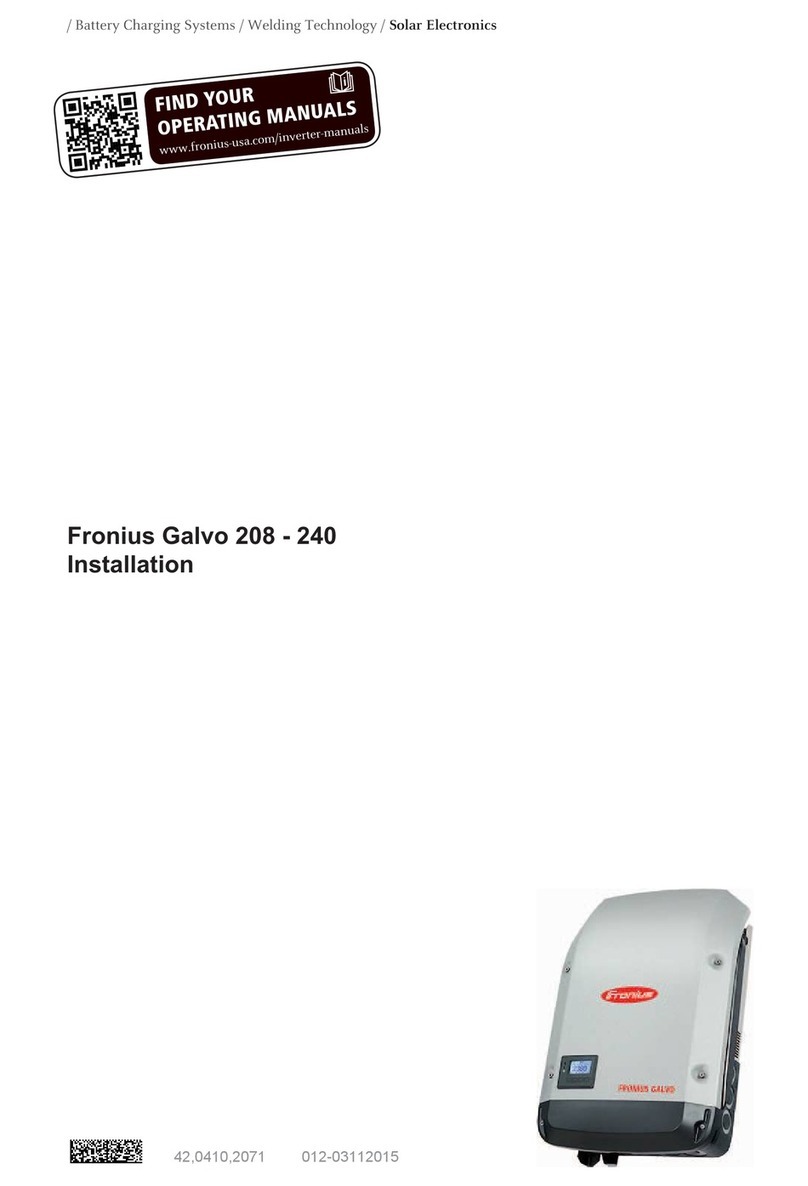 FRO­NIUS Galvo 208 Installation