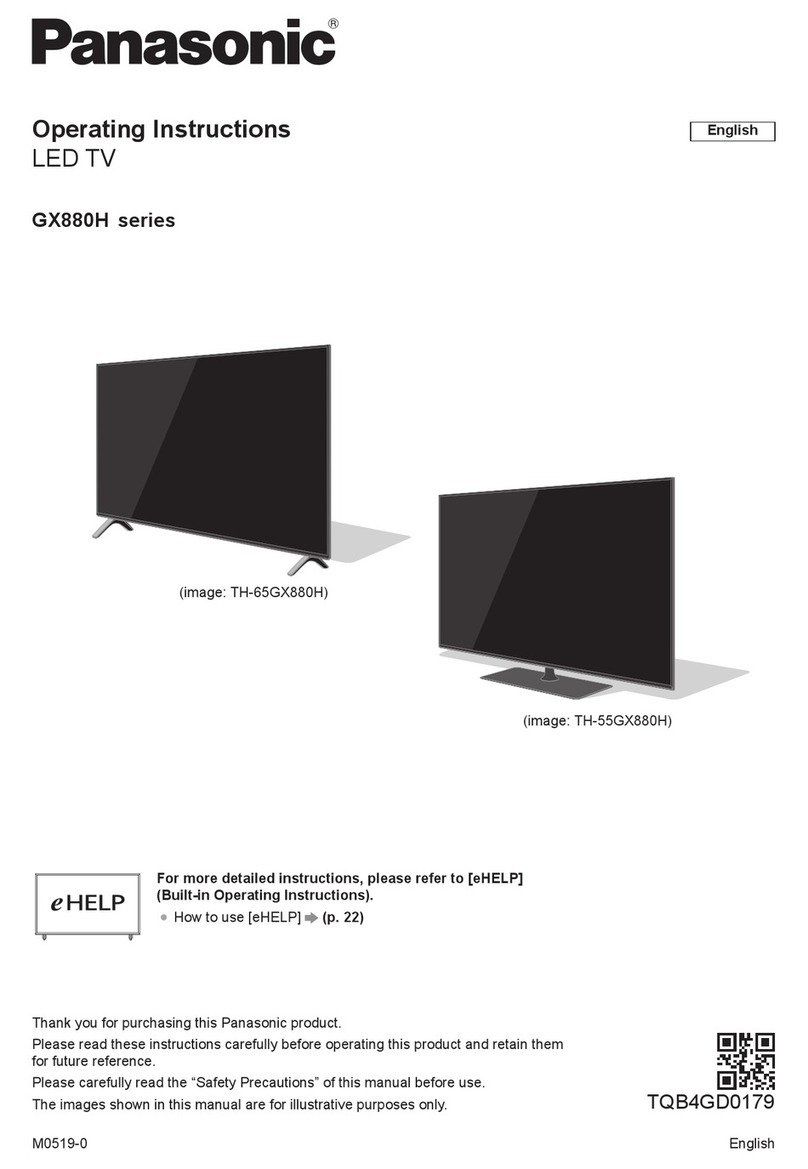 Panasonic TH-65GX880H operating instructions