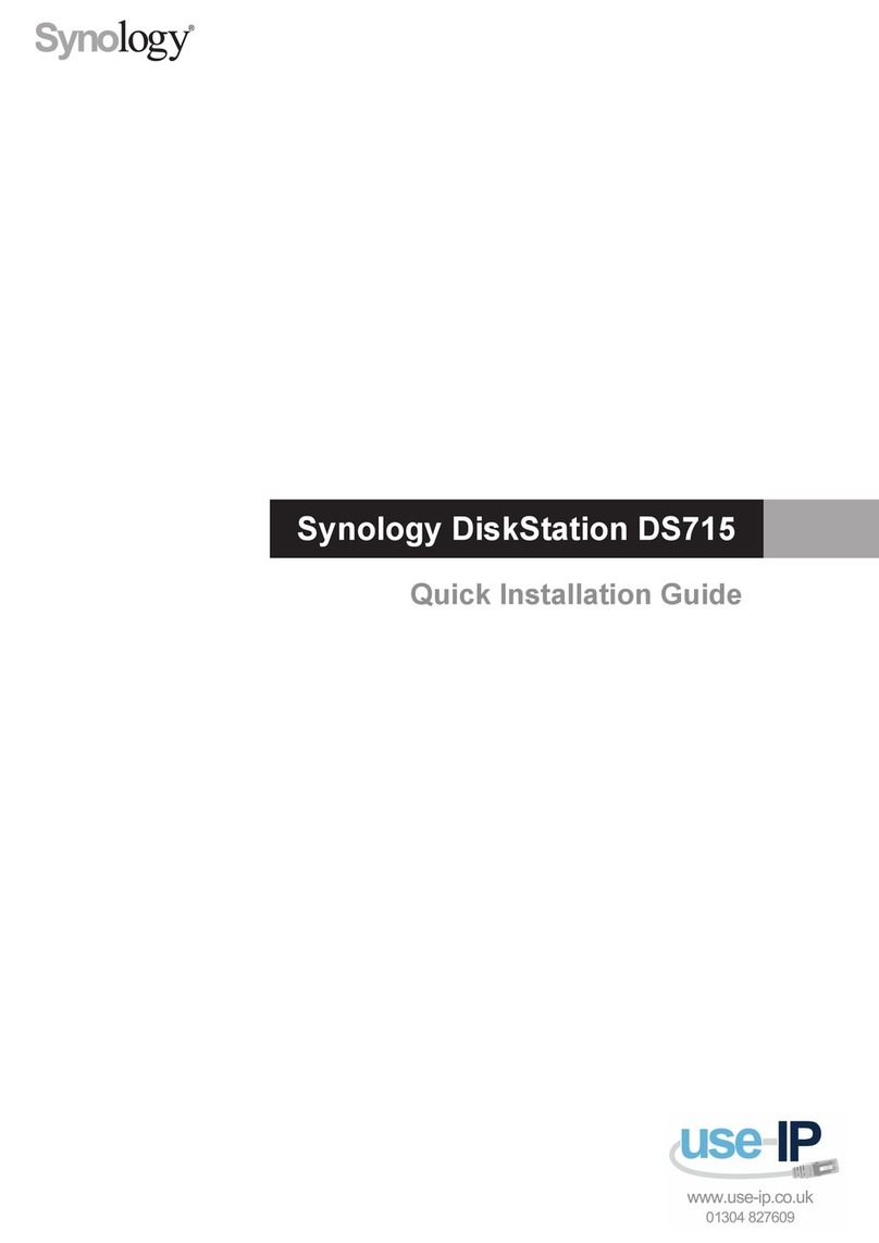 Synology DiskStation DS715 User manual Synology DiskStation DS715 User manual