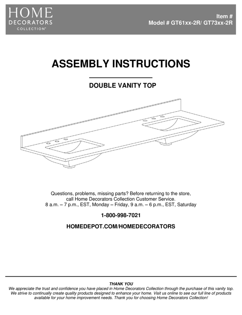 Home Decorators Collection GT61 2R Series Assembly instructions Home Decorators Collection GT61 2R Series Assembly instructions