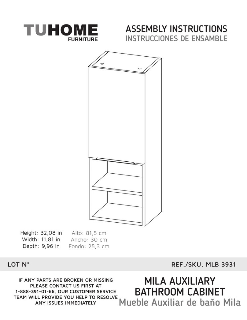 TUHOME Furniture MLB 3931 Assembly instructions