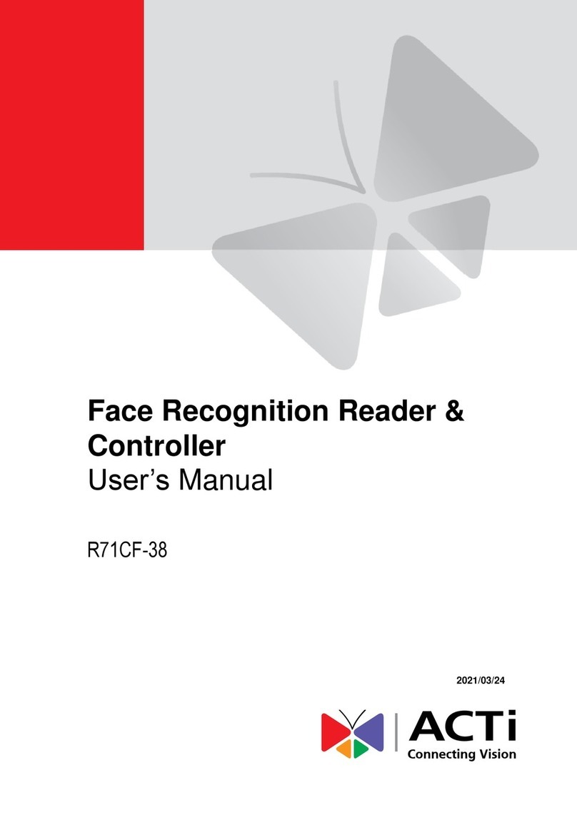 ACTi R71CF-38 User manual