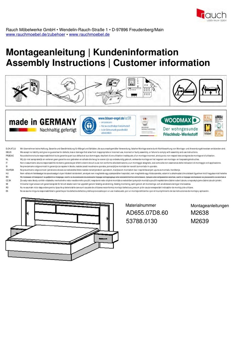 Rauch Bilbao Extra M2638 Assembly instructions