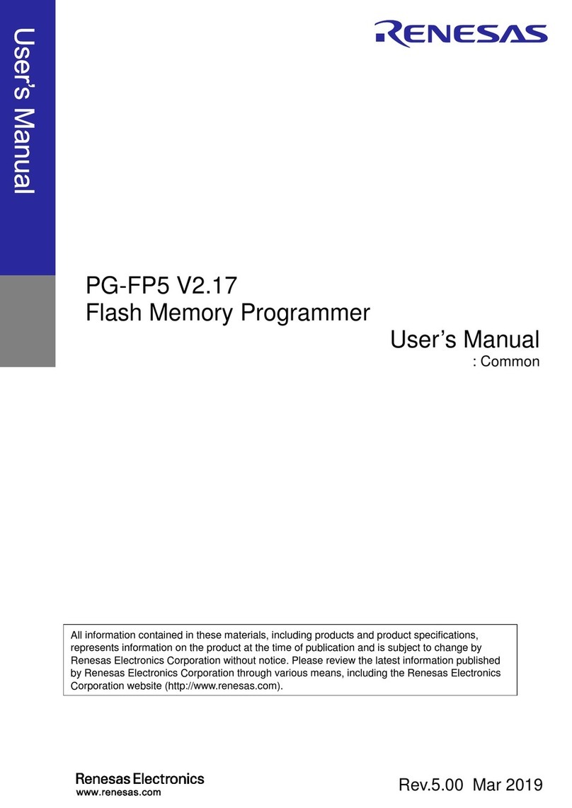 Renesas PG-FP5 V2.17 user manual