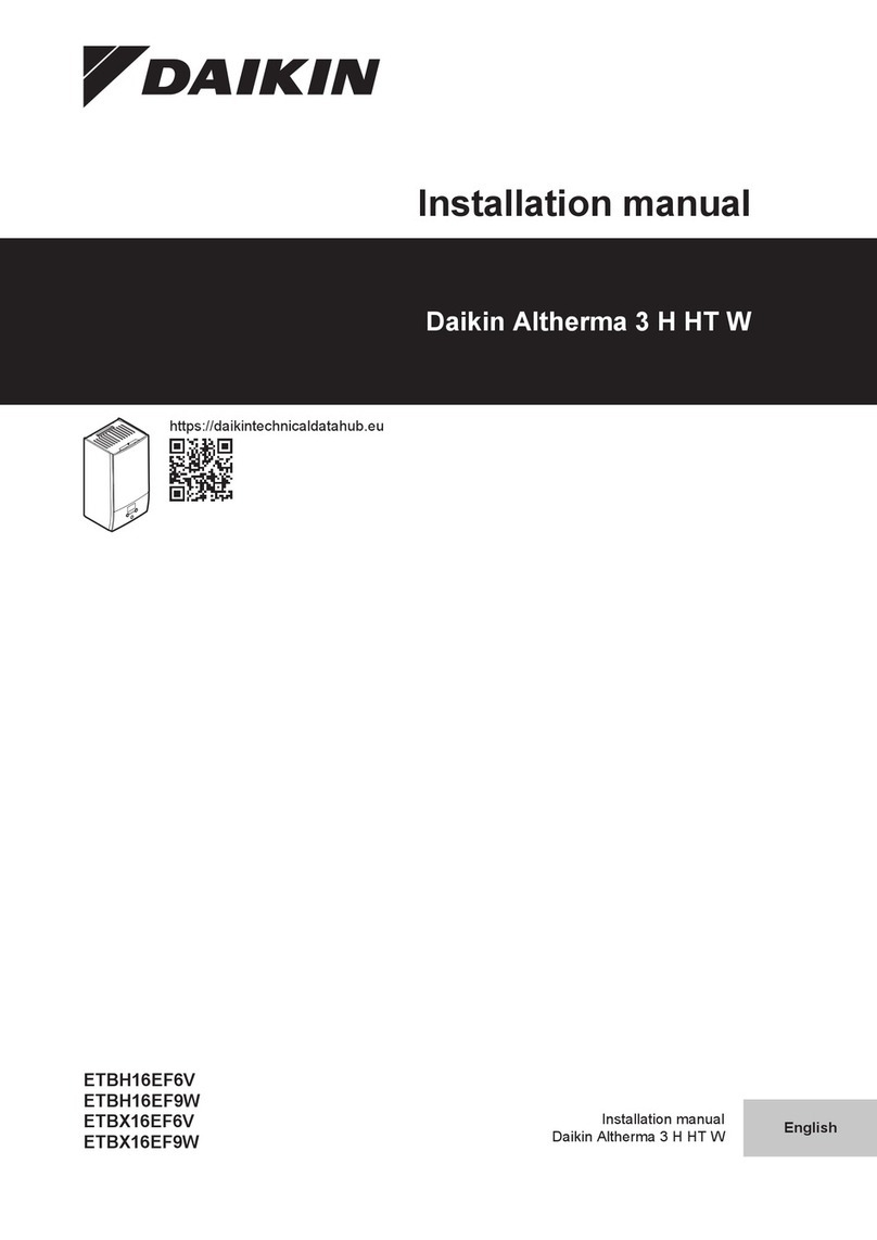 Daikin Altherma 3 H HT W ETBH16EF6V installation manual