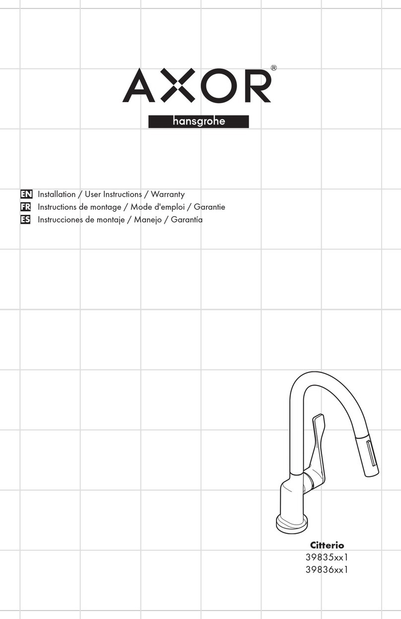 Hans Grohe Axor Citterio 39836 1 Series User manual