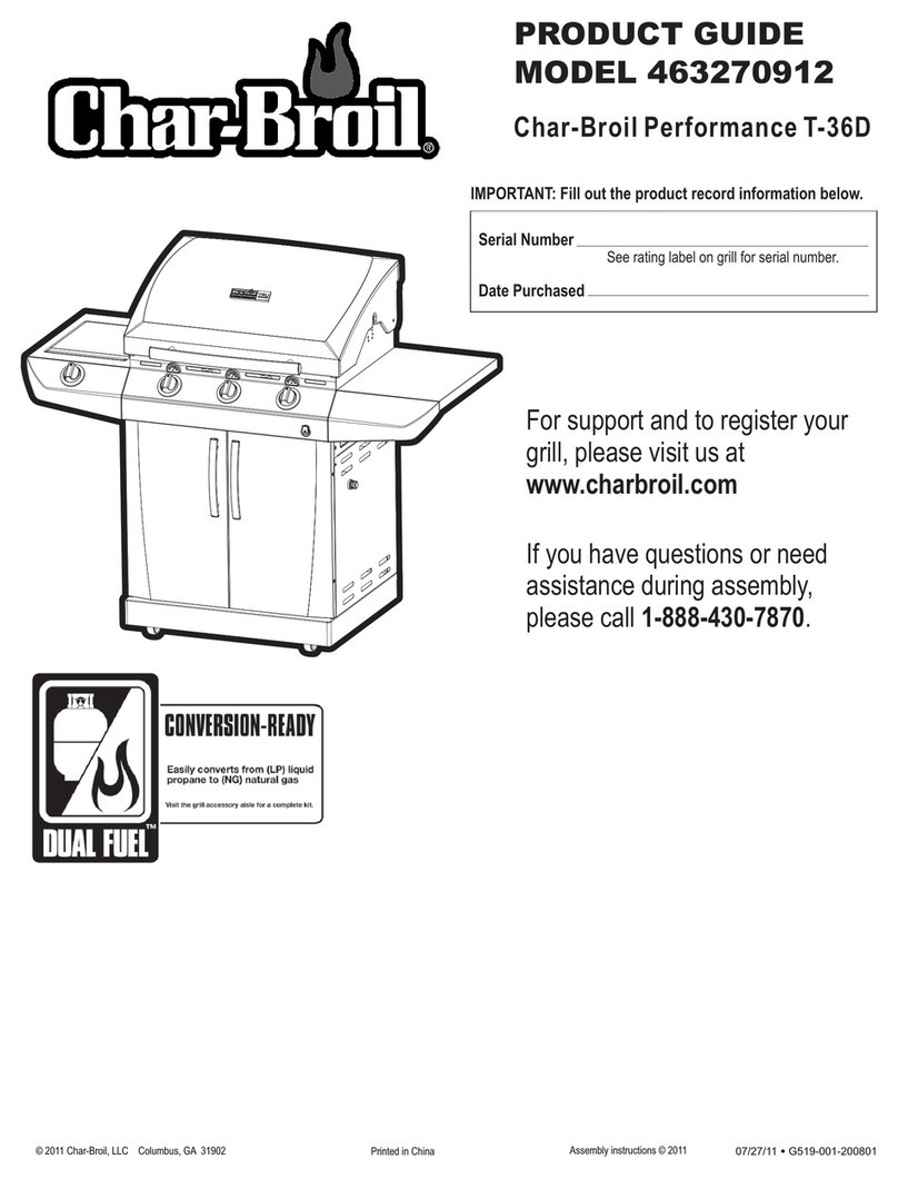 Char-Broil T-36D Product guide