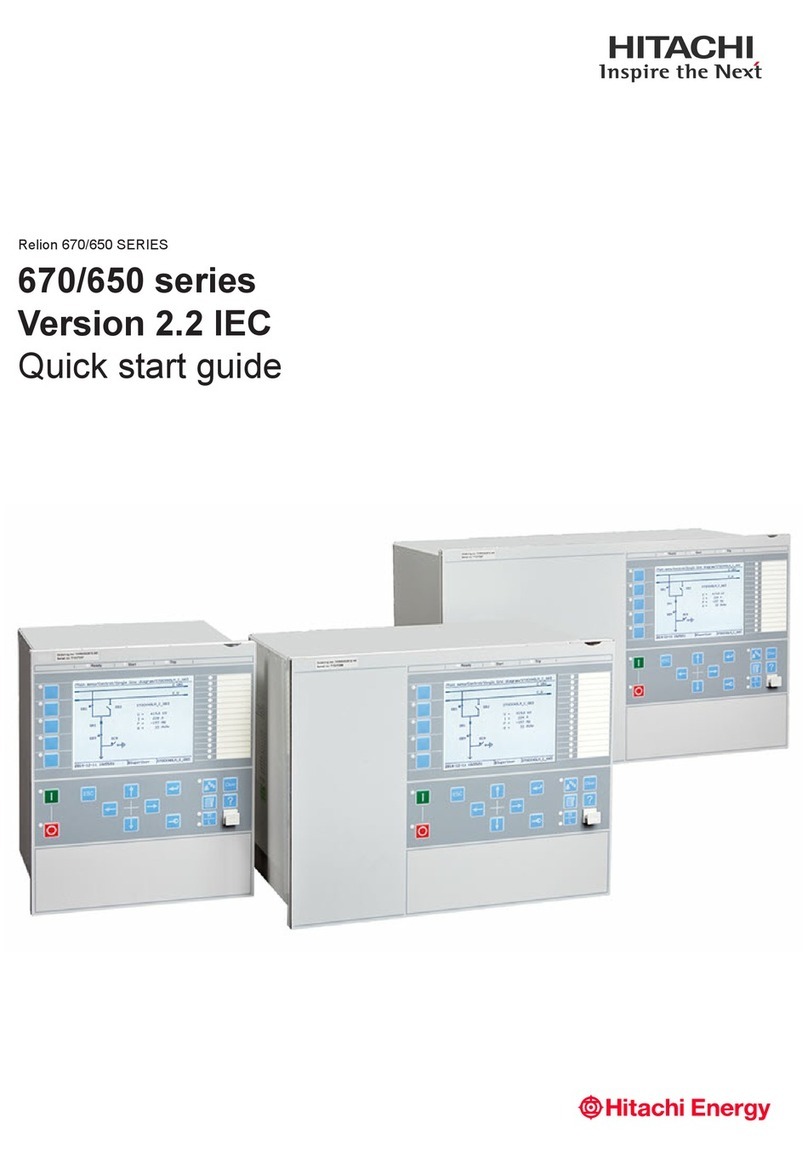 Hitachi Relion 670 Series quick start guide