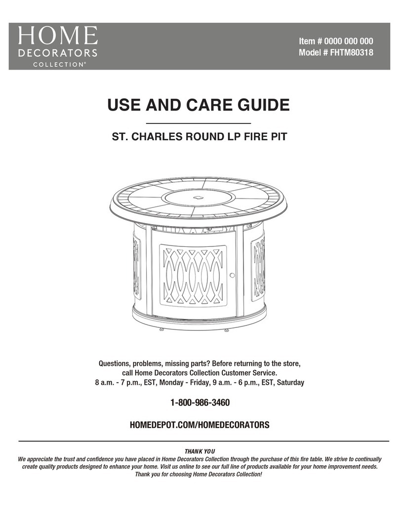 Home Decorators Collection ST. CHARLES ROUND LP FHTM80318 Use and care guide