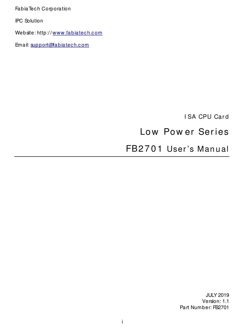 FabiaTech FB2701 User manual