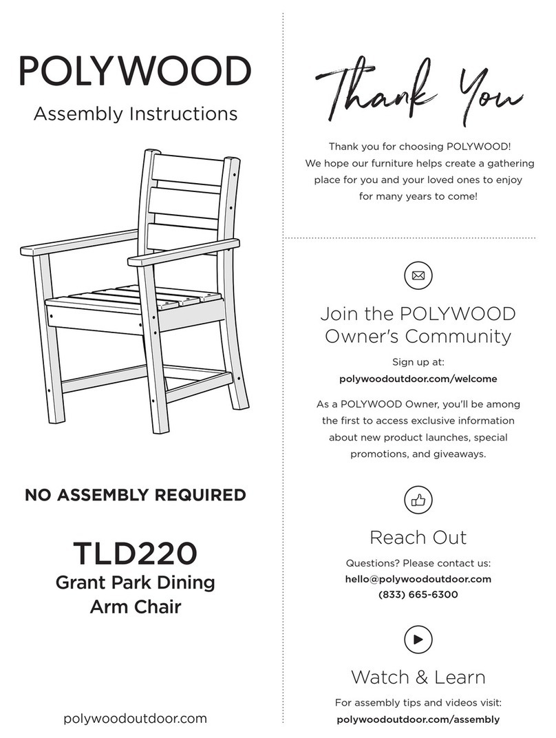 Polywood Grant Park TLD220 User manual Polywood Grant Park TLD220 User manual