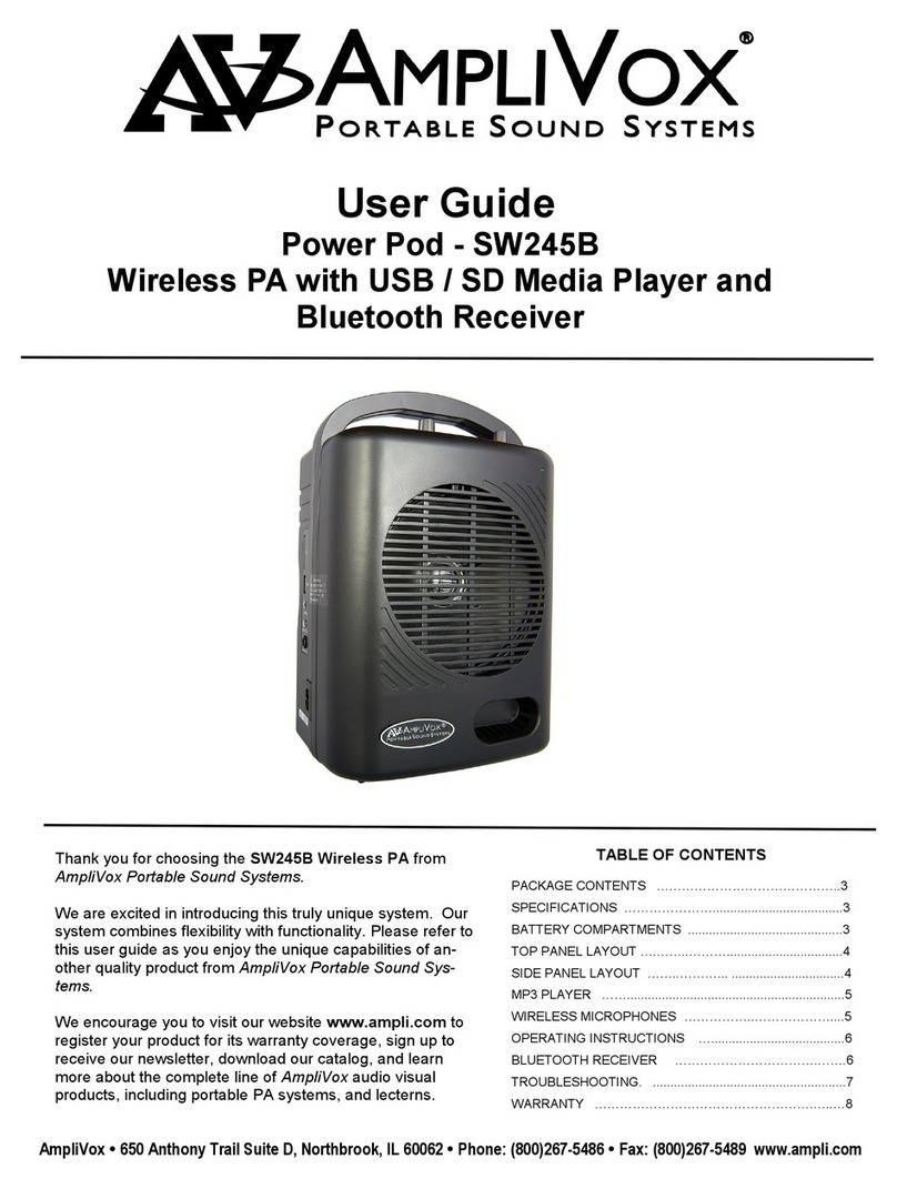 AmpliVox SW245B user guide