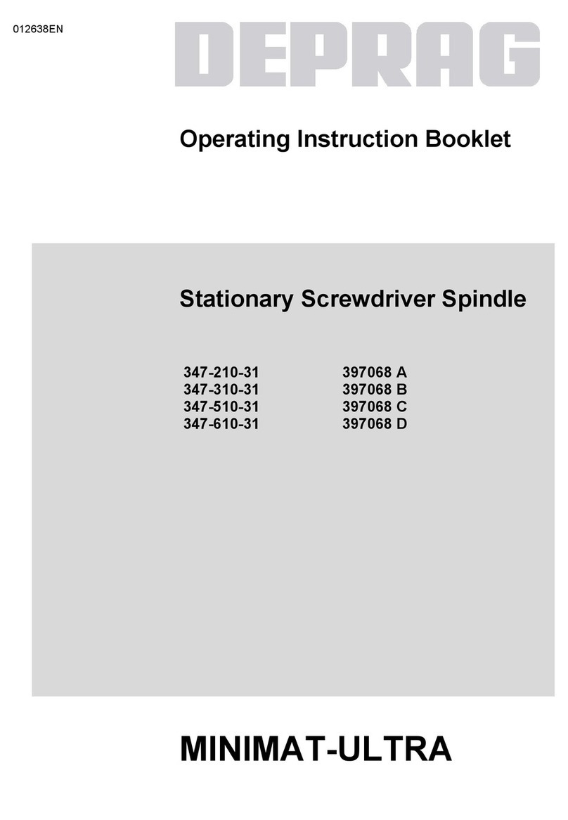 Deprag 397068 A Operating instruction booklet