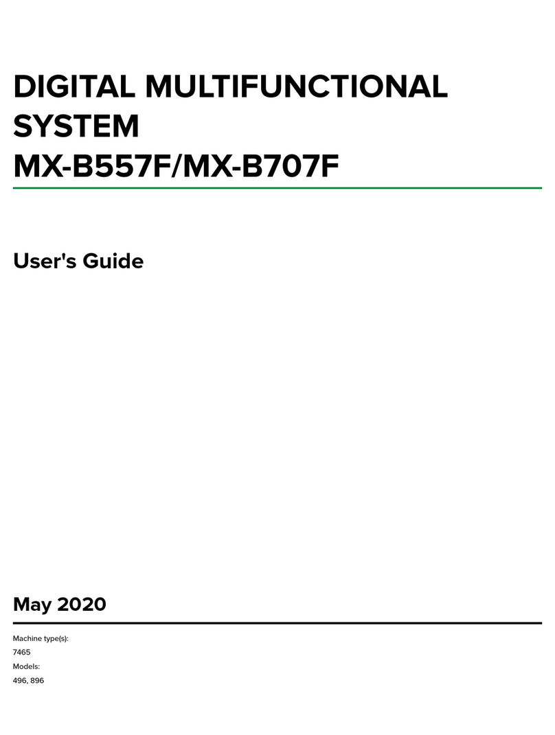 Sharp MX-B707F User manual