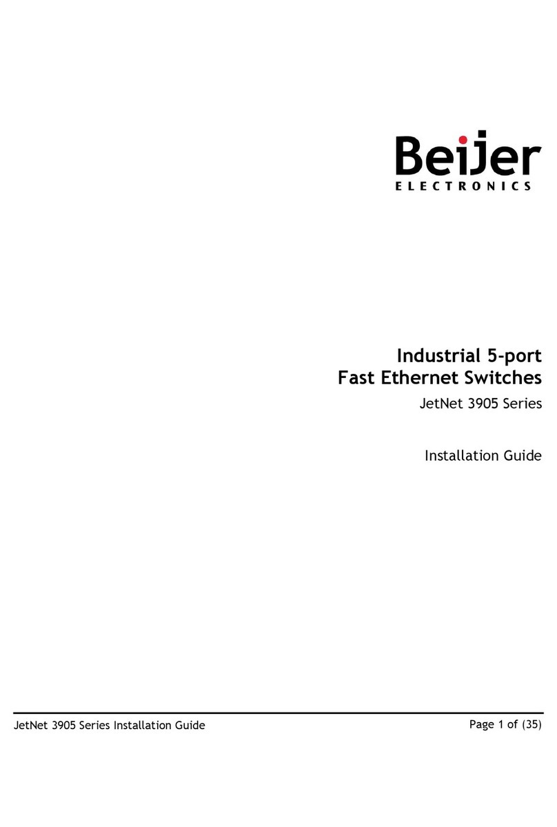 BeiJer JetNet 3905 Series installation guide