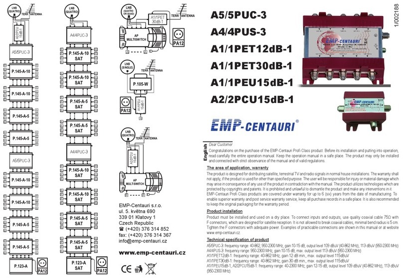 EMP-Centauri A5/5PUC-3 quick start guide