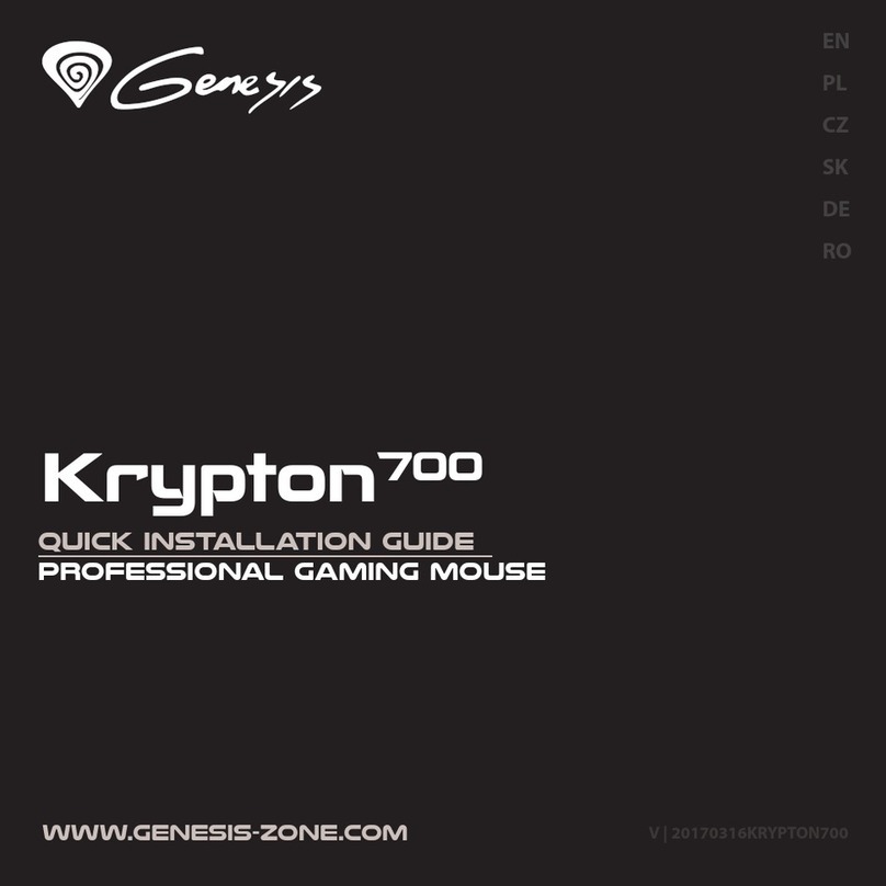 Genesis Krypton 700 User manual