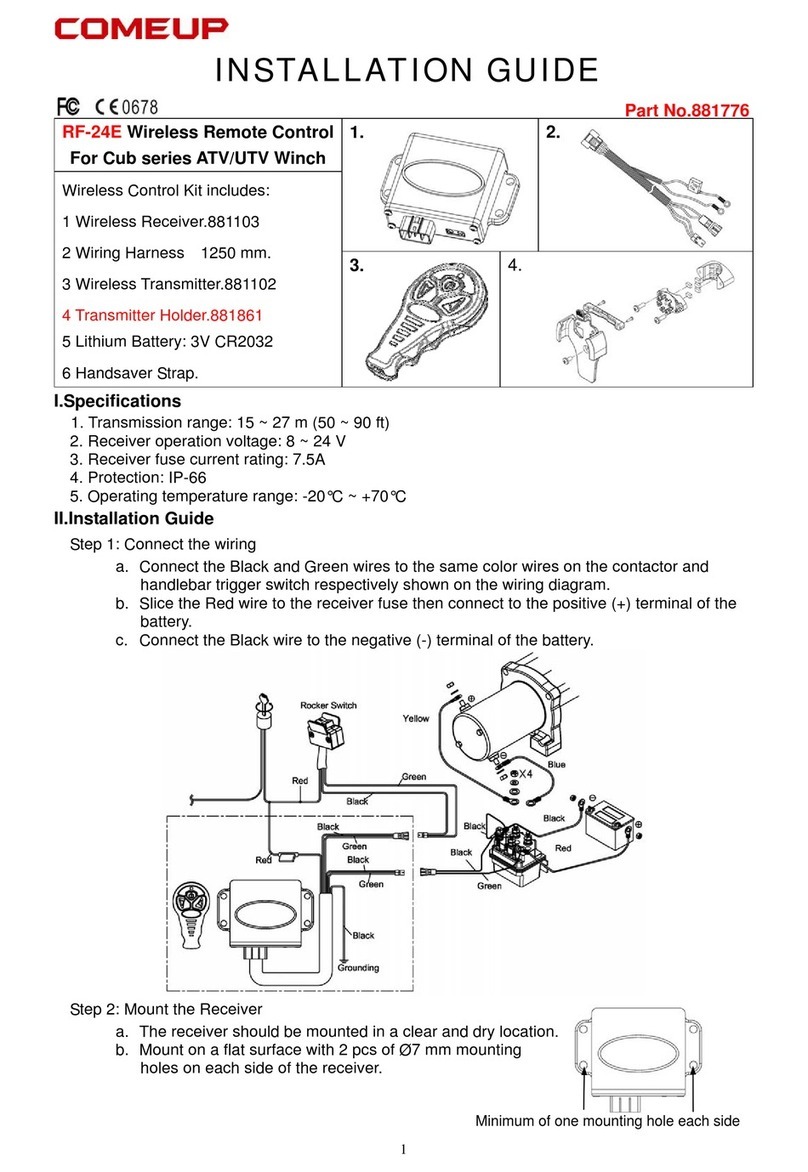 Comeup RF-24E installation guide