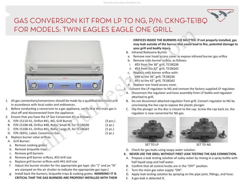 Twin Eagles CKNG-TE1BQ Mounting instruction Twin Eagles CKNG-TE1BQ Mounting instruction