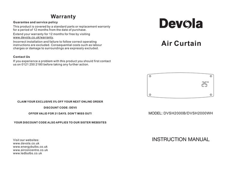 DEVOLA DVSH2000B instruction manual