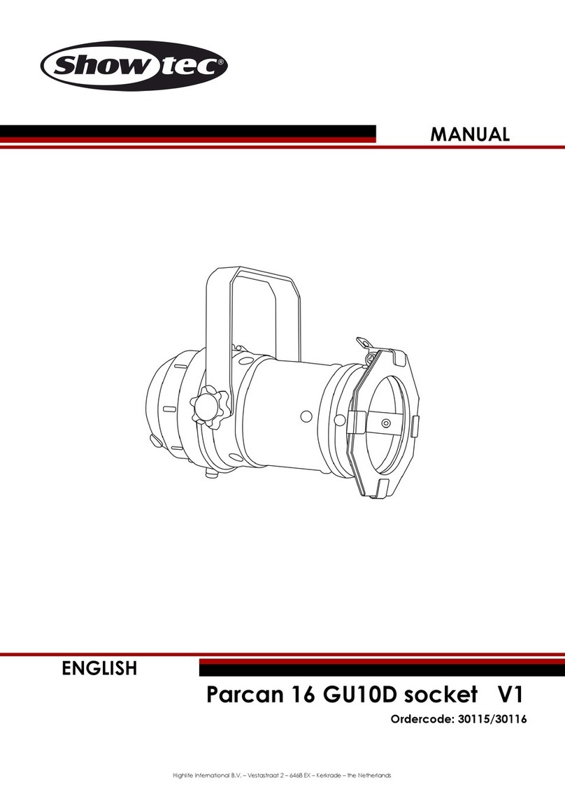 Show Tec Parcan 16 GU10D socket V1 User manual
